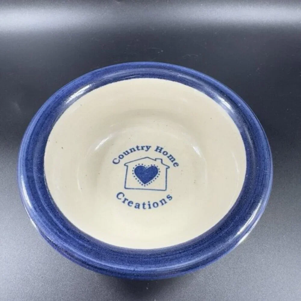 BRINKER POTS STONEWARE Bowl Dish COUNTRY‎ HOME CREATIONS with Home Heart 1994